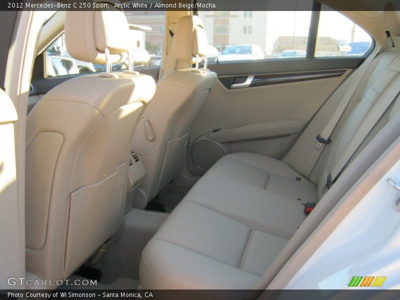 Arctic White / Almond Beige/Mocha 2012 Mercedes-Benz C 250 Sport