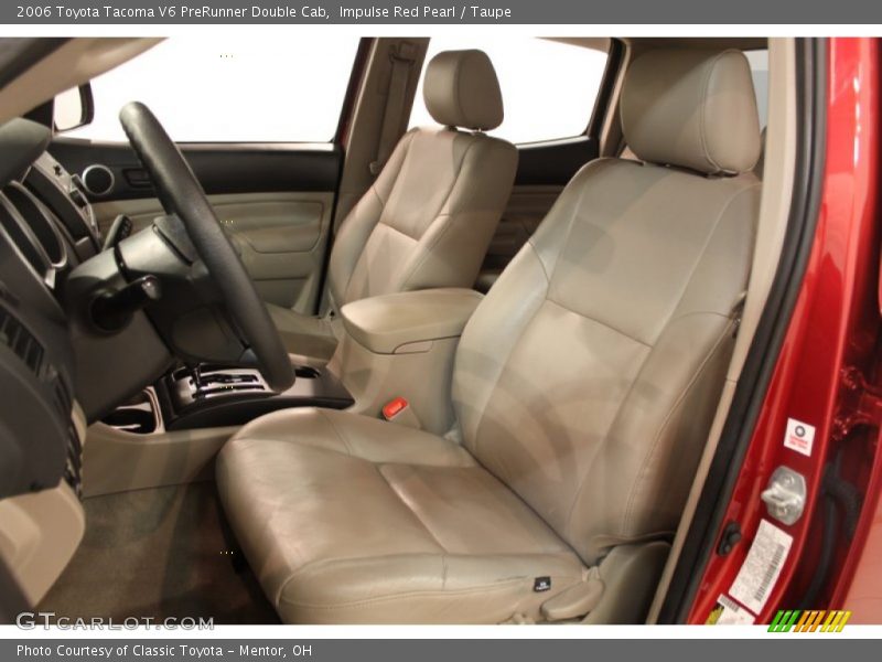 Impulse Red Pearl / Taupe 2006 Toyota Tacoma V6 PreRunner Double Cab