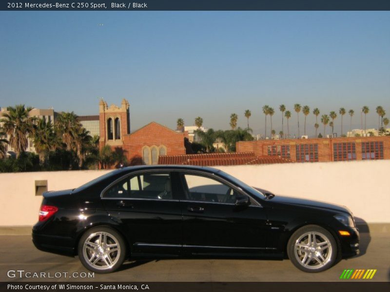 Black / Black 2012 Mercedes-Benz C 250 Sport