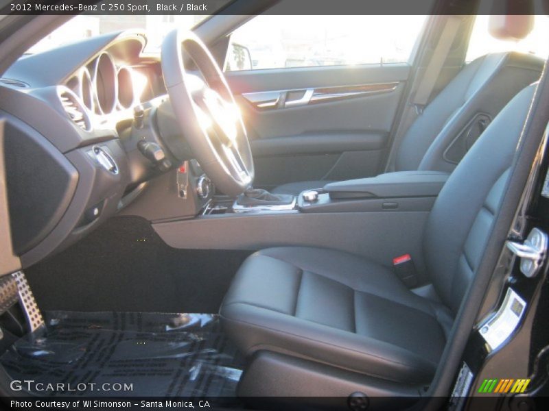 Black / Black 2012 Mercedes-Benz C 250 Sport