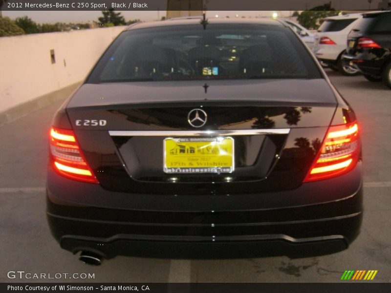 Black / Black 2012 Mercedes-Benz C 250 Sport