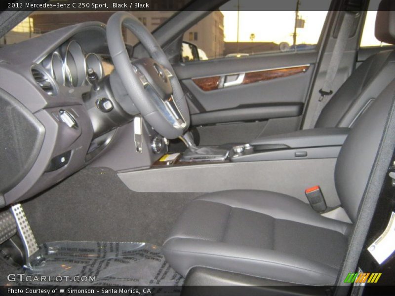 Black / Black 2012 Mercedes-Benz C 250 Sport