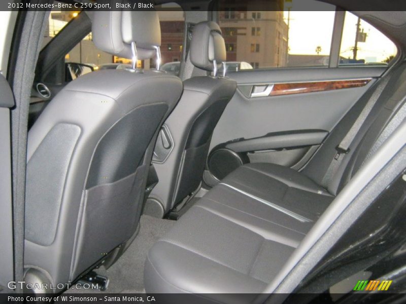 Black / Black 2012 Mercedes-Benz C 250 Sport