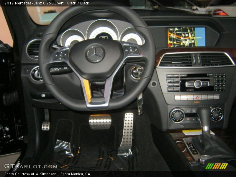 Black / Black 2012 Mercedes-Benz C 250 Sport