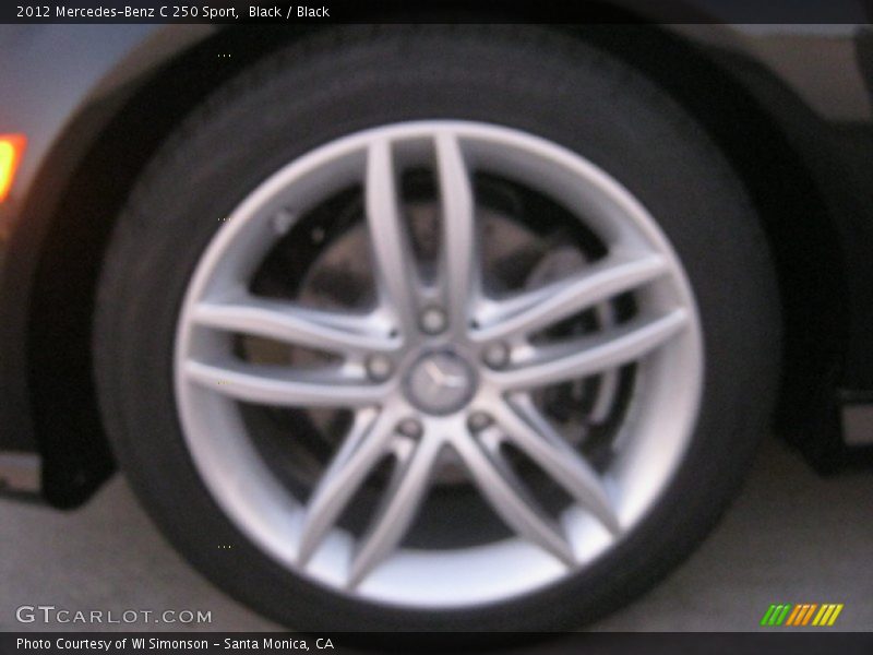 Black / Black 2012 Mercedes-Benz C 250 Sport