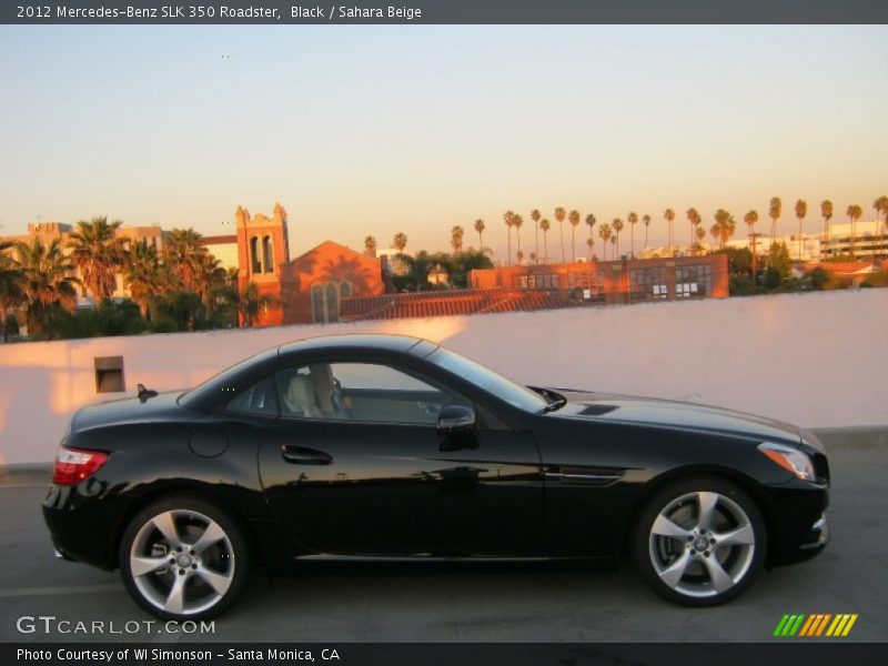 Black / Sahara Beige 2012 Mercedes-Benz SLK 350 Roadster