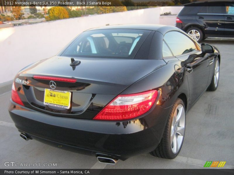 Black / Sahara Beige 2012 Mercedes-Benz SLK 350 Roadster