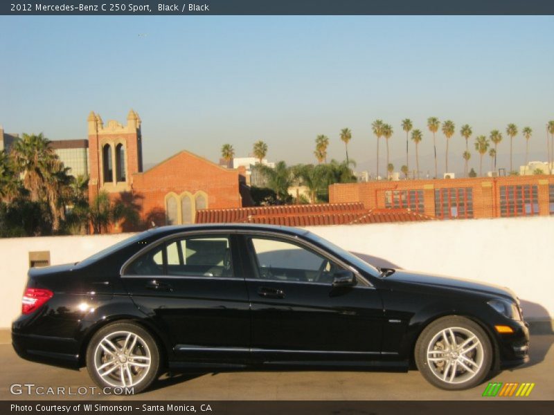 Black / Black 2012 Mercedes-Benz C 250 Sport