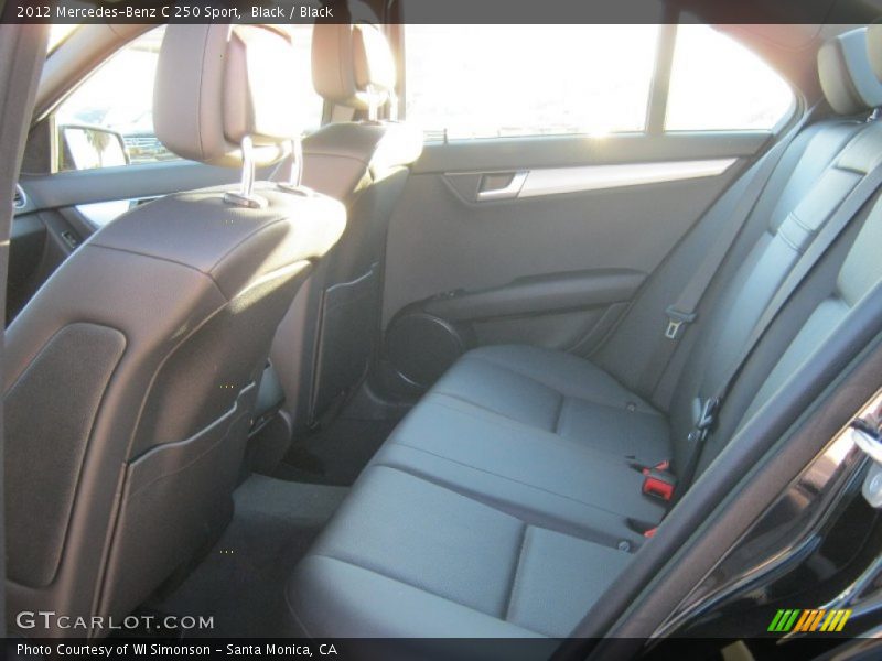 Black / Black 2012 Mercedes-Benz C 250 Sport