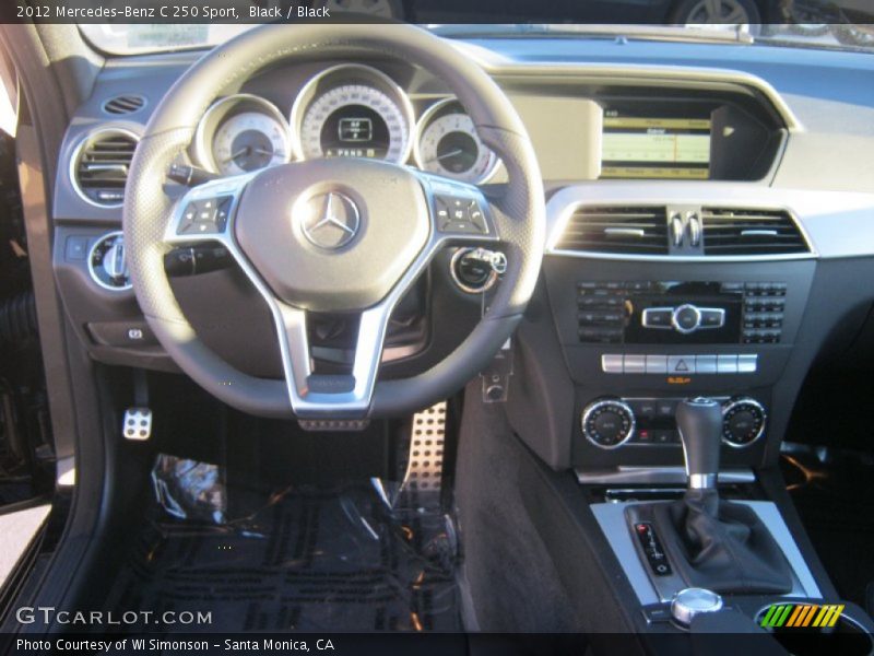 Black / Black 2012 Mercedes-Benz C 250 Sport