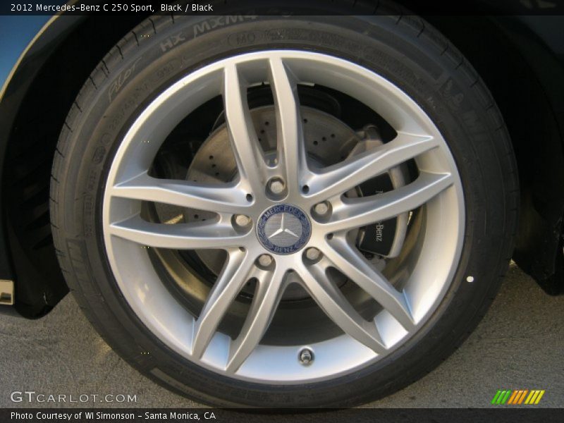 Black / Black 2012 Mercedes-Benz C 250 Sport