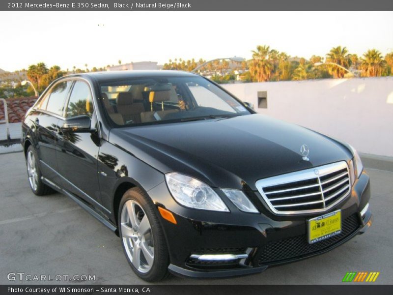 Black / Natural Beige/Black 2012 Mercedes-Benz E 350 Sedan