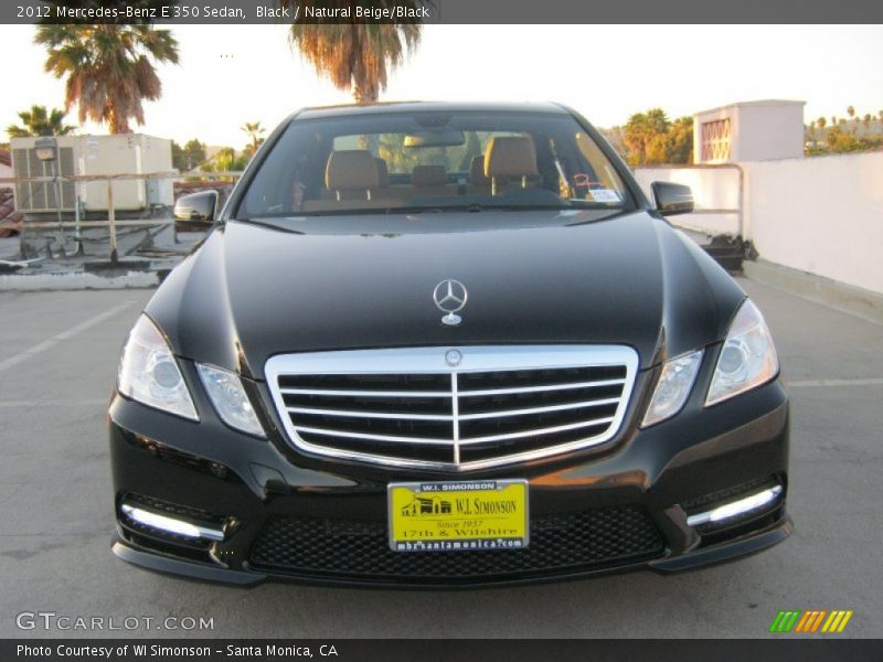 Black / Natural Beige/Black 2012 Mercedes-Benz E 350 Sedan