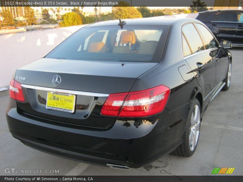 Black / Natural Beige/Black 2012 Mercedes-Benz E 350 Sedan