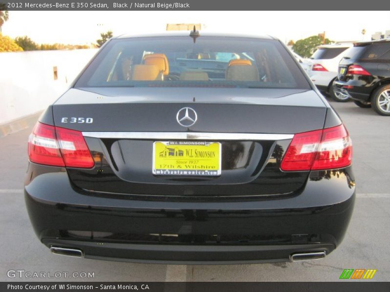 Black / Natural Beige/Black 2012 Mercedes-Benz E 350 Sedan