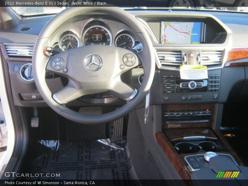Arctic White / Black 2012 Mercedes-Benz E 350 Sedan