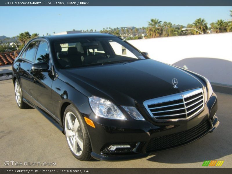 Black / Black 2011 Mercedes-Benz E 350 Sedan
