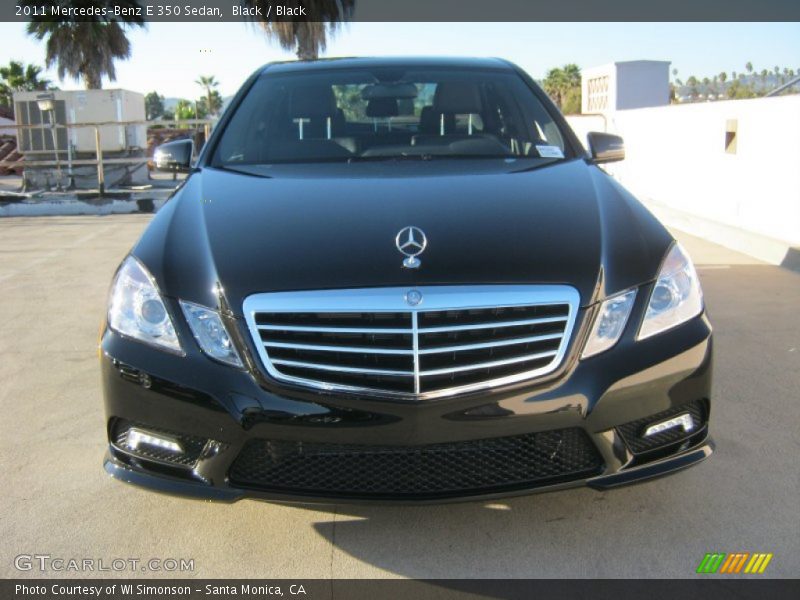 Black / Black 2011 Mercedes-Benz E 350 Sedan