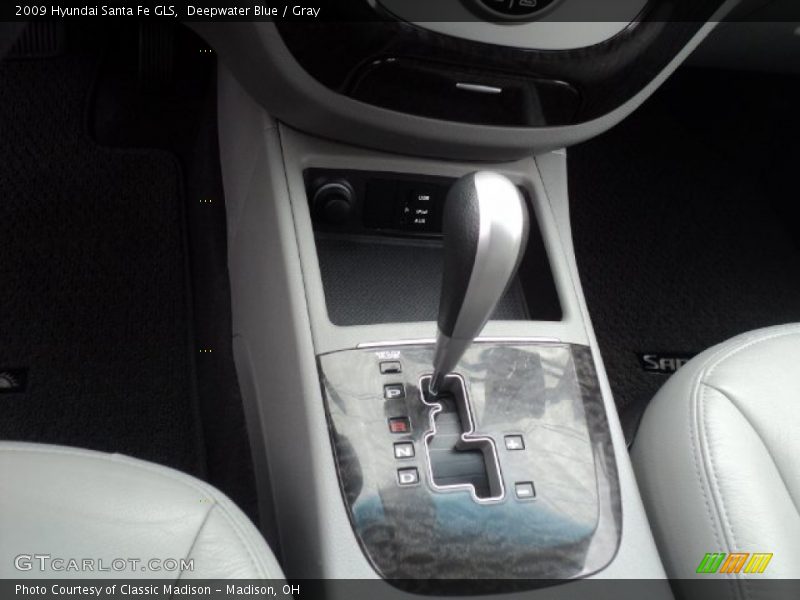 Deepwater Blue / Gray 2009 Hyundai Santa Fe GLS