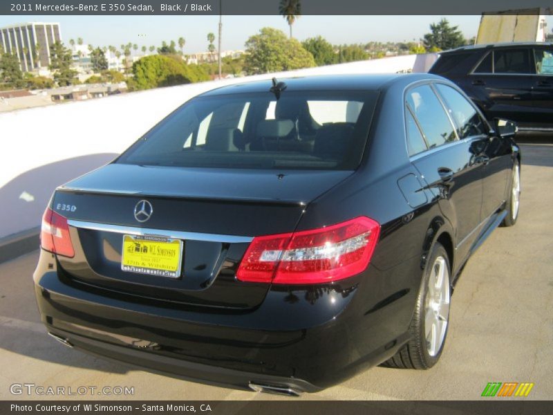 Black / Black 2011 Mercedes-Benz E 350 Sedan