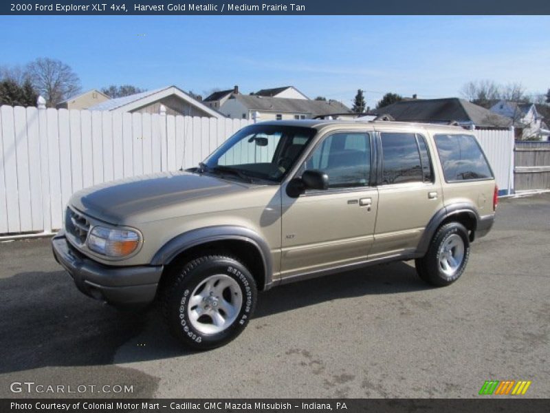 Harvest Gold Metallic / Medium Prairie Tan 2000 Ford Explorer XLT 4x4