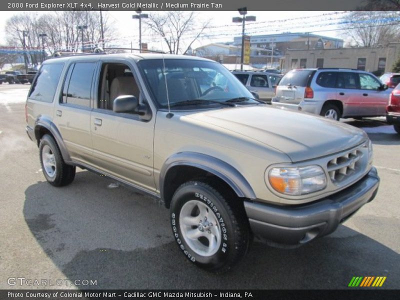 Harvest Gold Metallic / Medium Prairie Tan 2000 Ford Explorer XLT 4x4
