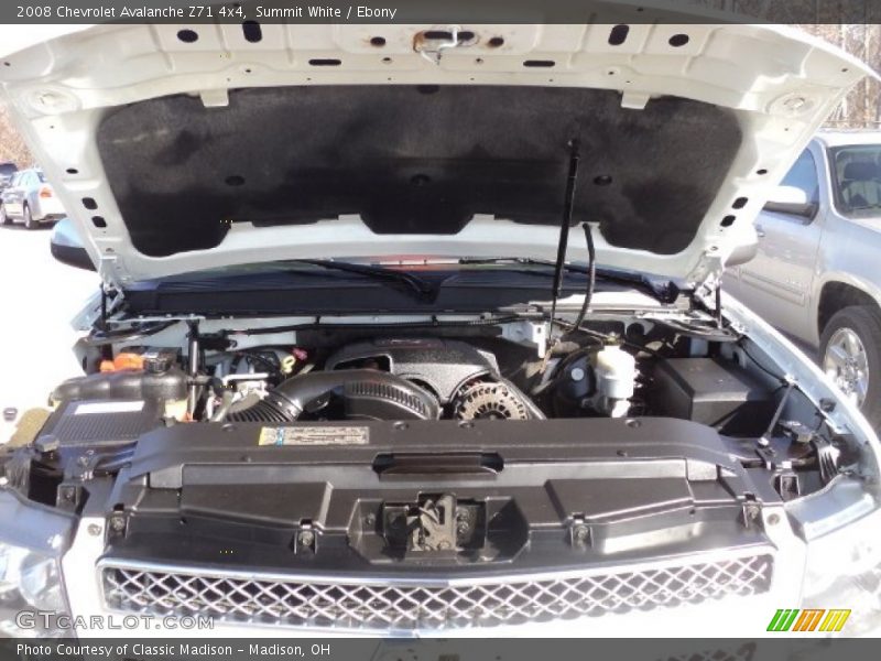 Summit White / Ebony 2008 Chevrolet Avalanche Z71 4x4