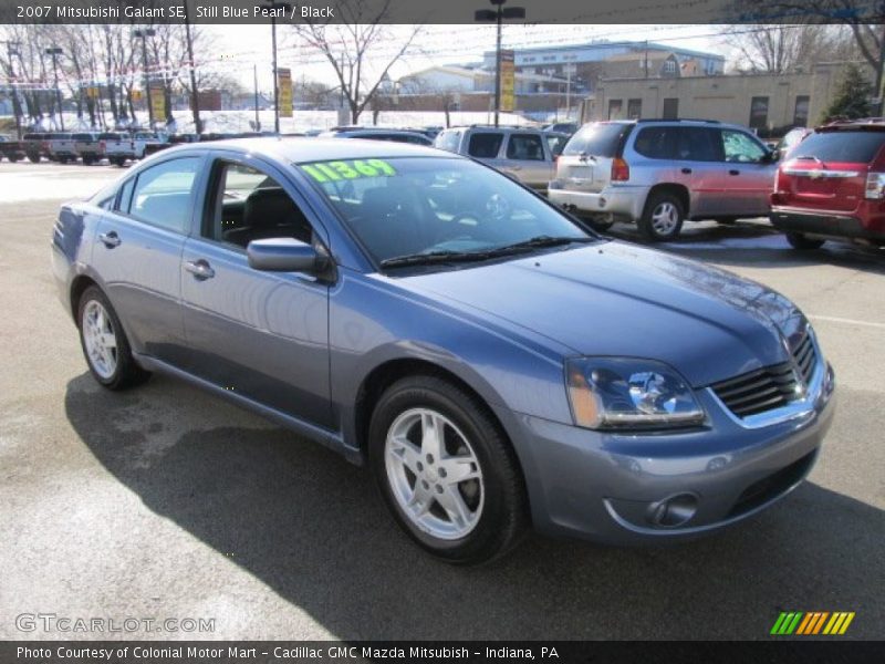 Still Blue Pearl / Black 2007 Mitsubishi Galant SE