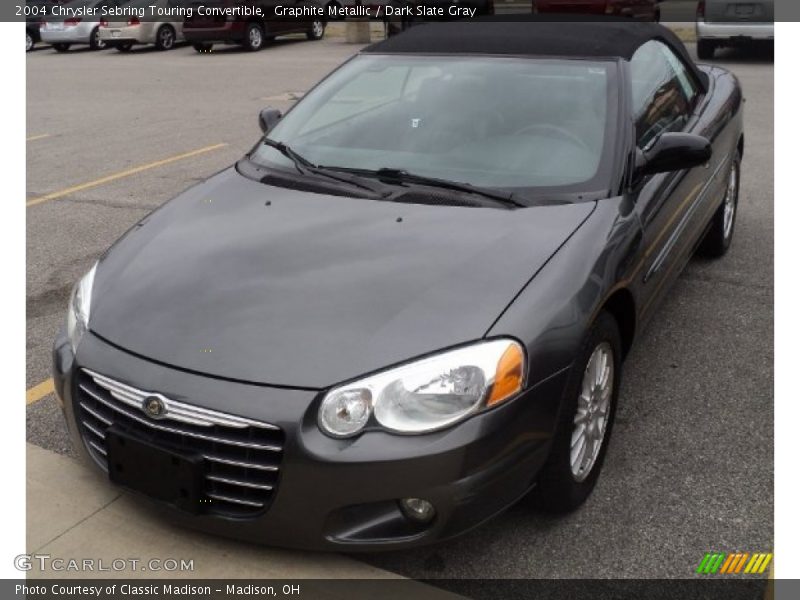 Graphite Metallic / Dark Slate Gray 2004 Chrysler Sebring Touring Convertible