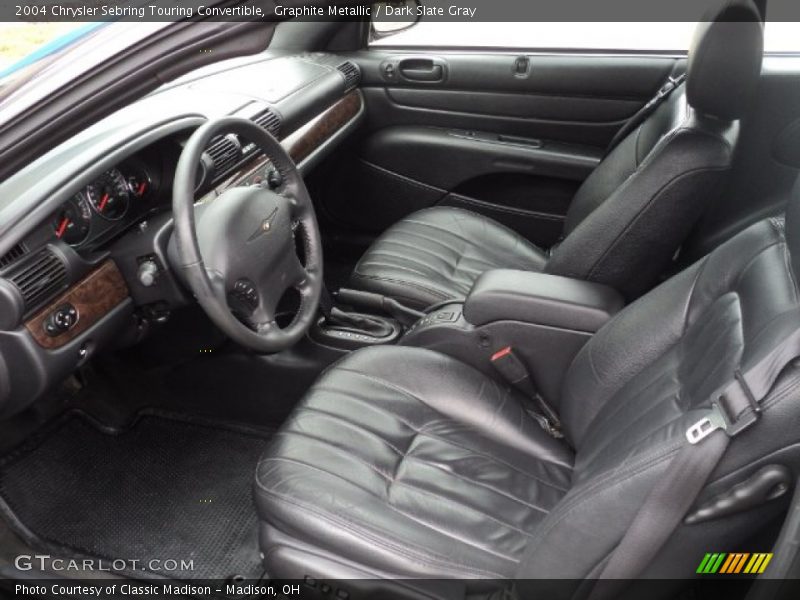 Graphite Metallic / Dark Slate Gray 2004 Chrysler Sebring Touring Convertible