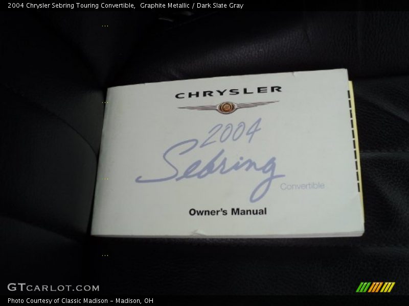Graphite Metallic / Dark Slate Gray 2004 Chrysler Sebring Touring Convertible