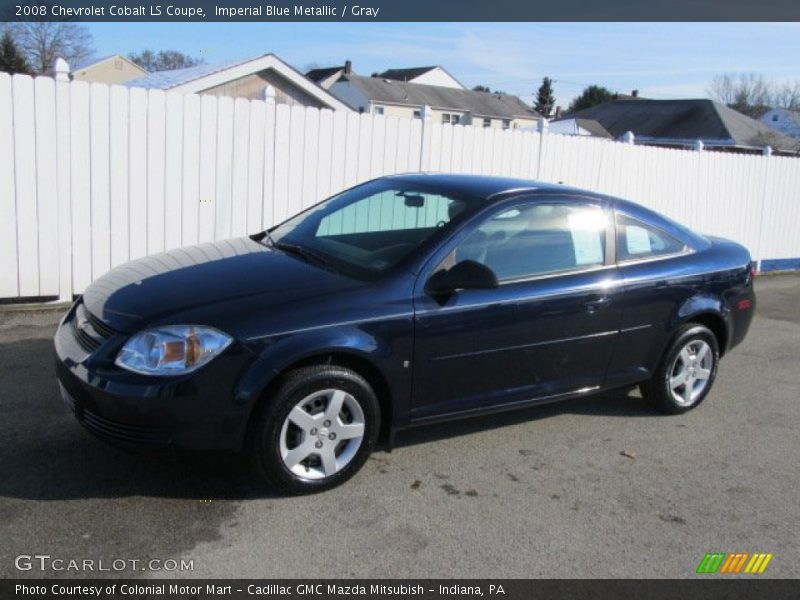 Imperial Blue Metallic / Gray 2008 Chevrolet Cobalt LS Coupe