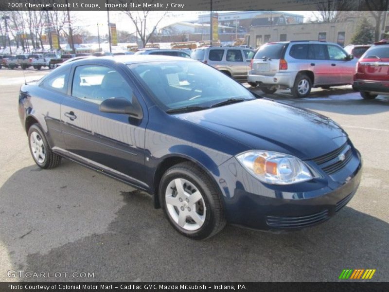 Imperial Blue Metallic / Gray 2008 Chevrolet Cobalt LS Coupe