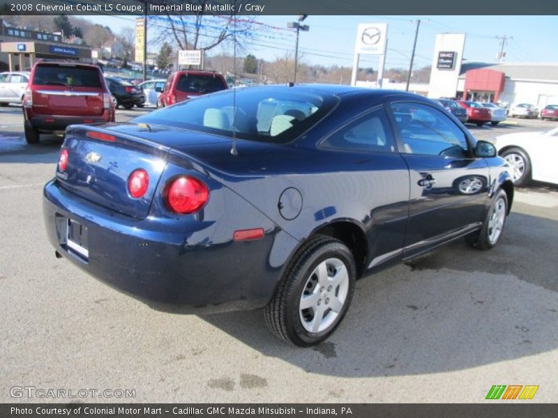 Imperial Blue Metallic / Gray 2008 Chevrolet Cobalt LS Coupe