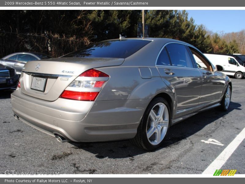 Pewter Metallic / Savanna/Cashmere 2009 Mercedes-Benz S 550 4Matic Sedan