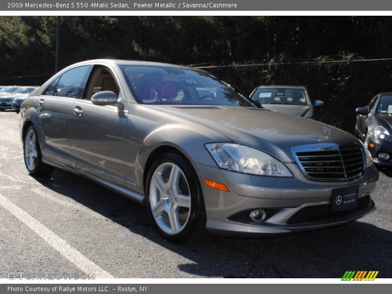 Pewter Metallic / Savanna/Cashmere 2009 Mercedes-Benz S 550 4Matic Sedan