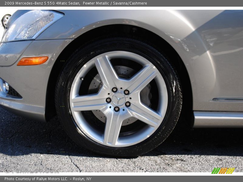 Pewter Metallic / Savanna/Cashmere 2009 Mercedes-Benz S 550 4Matic Sedan