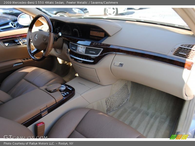 Pewter Metallic / Savanna/Cashmere 2009 Mercedes-Benz S 550 4Matic Sedan
