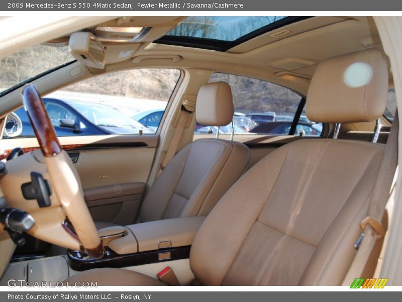 Pewter Metallic / Savanna/Cashmere 2009 Mercedes-Benz S 550 4Matic Sedan