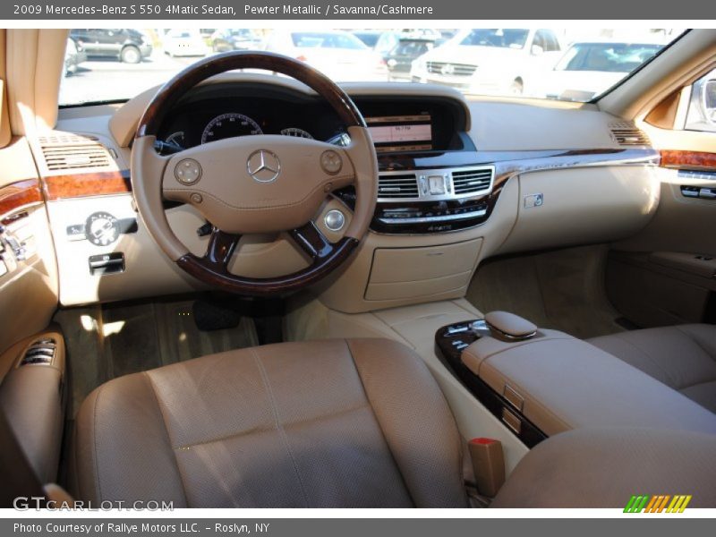 Pewter Metallic / Savanna/Cashmere 2009 Mercedes-Benz S 550 4Matic Sedan