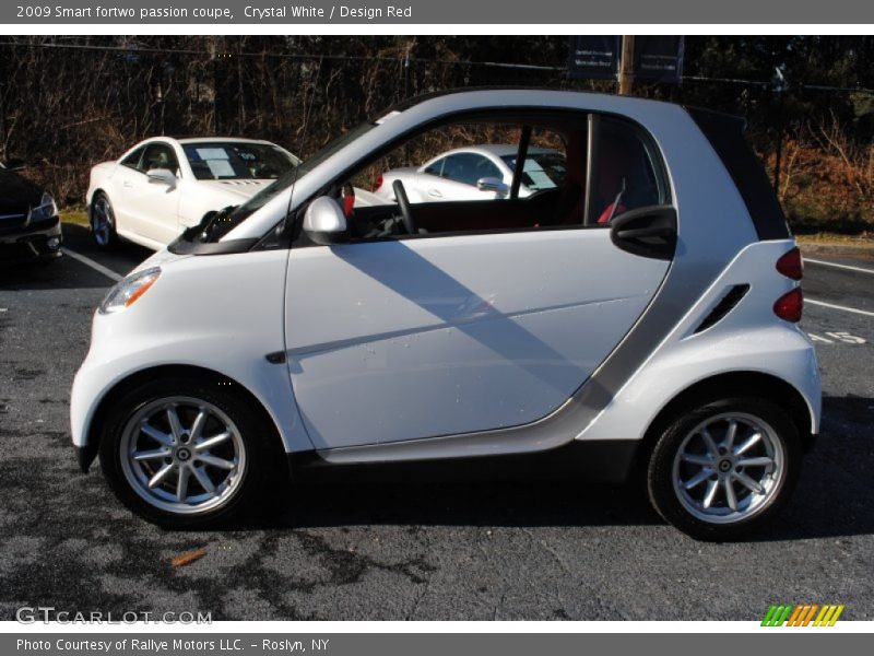 Crystal White / Design Red 2009 Smart fortwo passion coupe