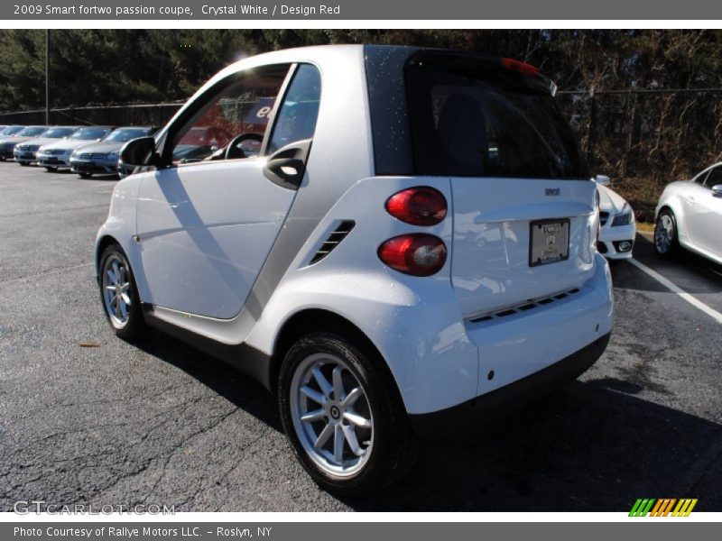 Crystal White / Design Red 2009 Smart fortwo passion coupe