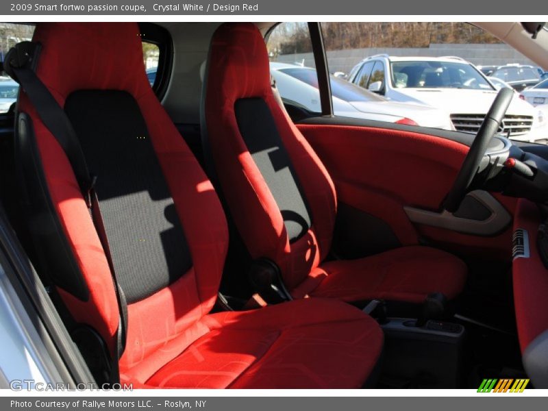 Crystal White / Design Red 2009 Smart fortwo passion coupe