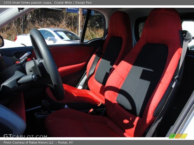 Crystal White / Design Red 2009 Smart fortwo passion coupe