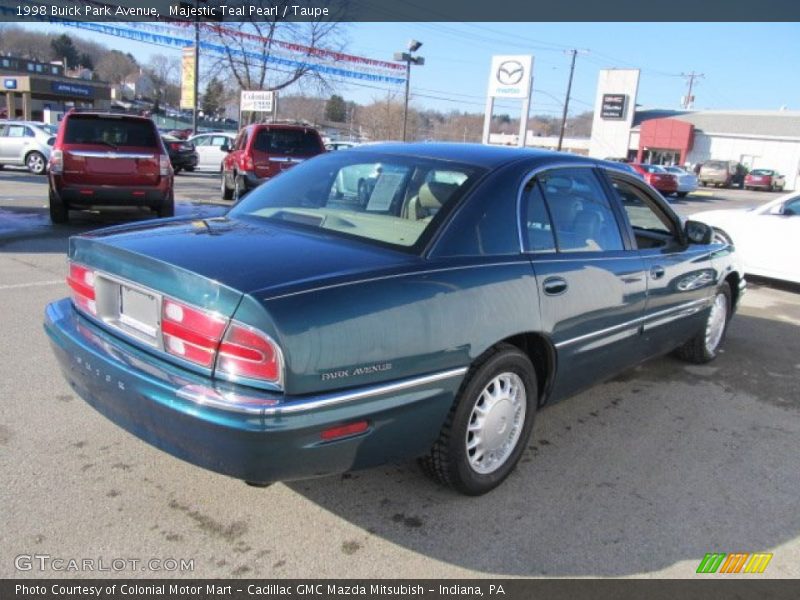 Majestic Teal Pearl / Taupe 1998 Buick Park Avenue