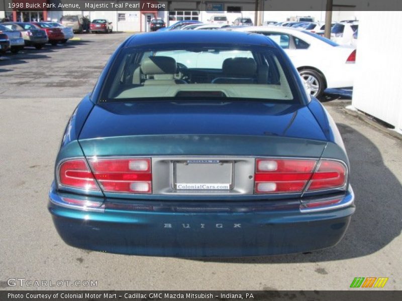 Majestic Teal Pearl / Taupe 1998 Buick Park Avenue