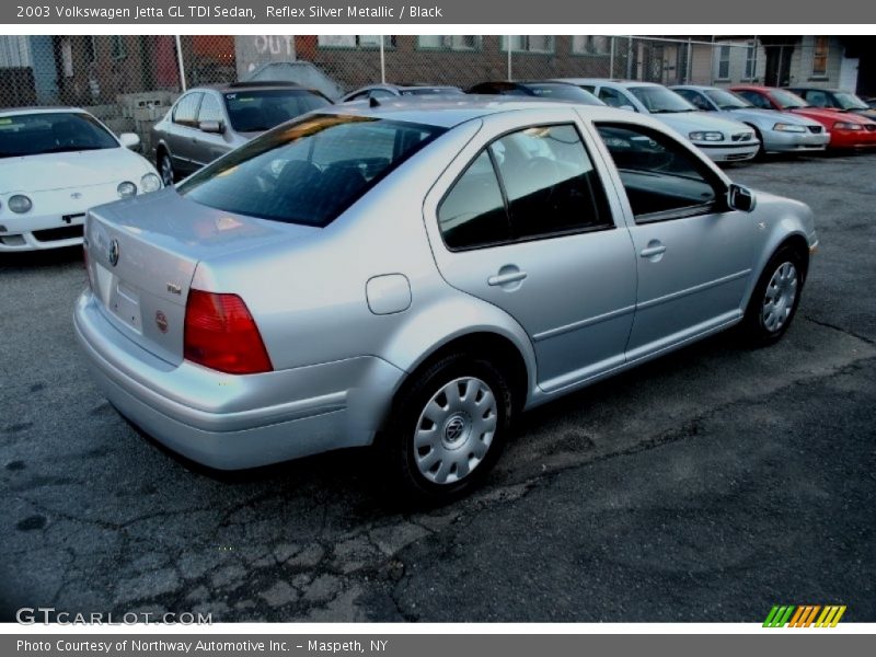 Reflex Silver Metallic / Black 2003 Volkswagen Jetta GL TDI Sedan