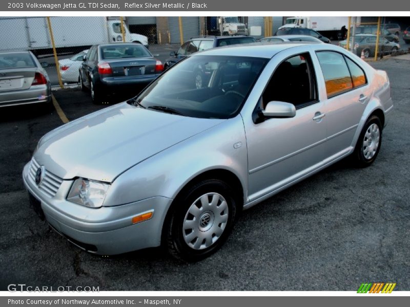 Reflex Silver Metallic / Black 2003 Volkswagen Jetta GL TDI Sedan