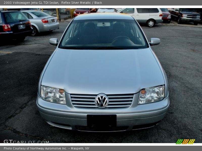 Reflex Silver Metallic / Black 2003 Volkswagen Jetta GL TDI Sedan