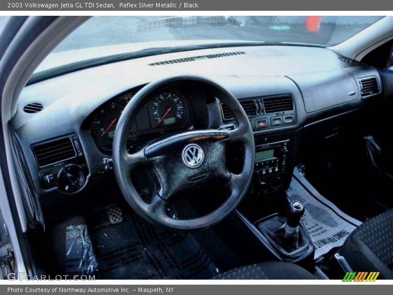 Reflex Silver Metallic / Black 2003 Volkswagen Jetta GL TDI Sedan